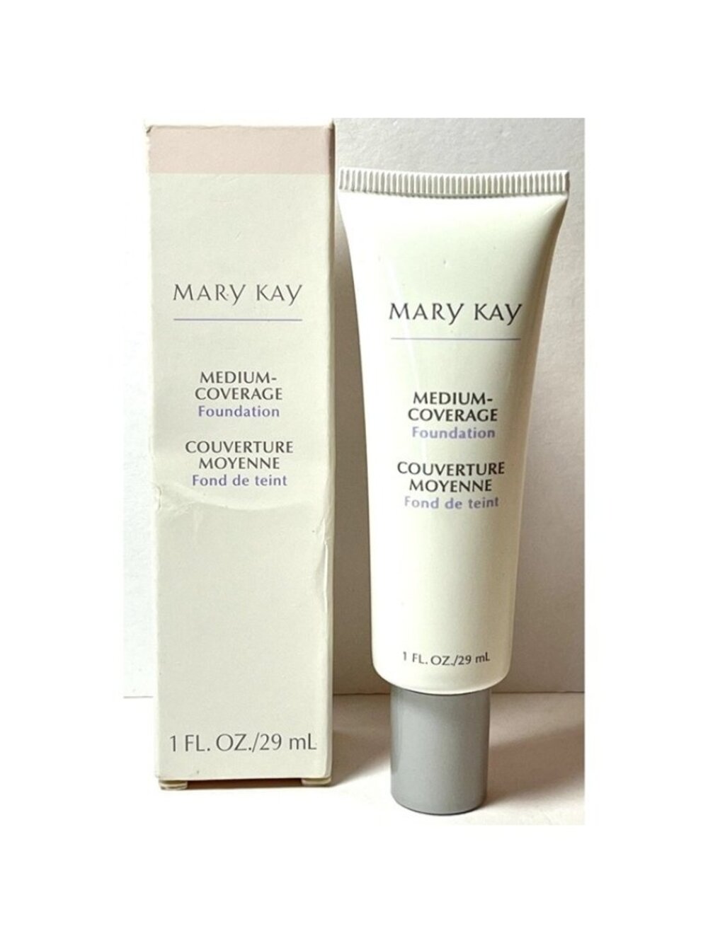 Mary Kay Medium Coverage Foundation Ivory 202 Gray Cap NEW Discontinued
